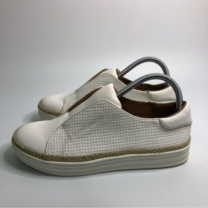 Universal Thread White And Tan Slip On Sammy Shoes, Women’s Size 7.5